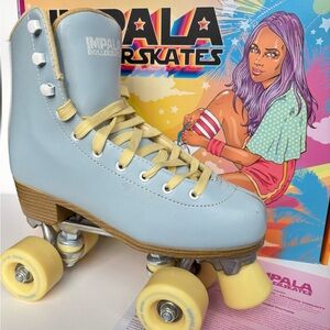 Impala Sky Blue/ Yellow Roller Skates